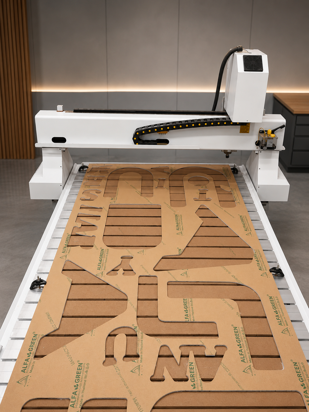 CNC router machine used for precision cutting